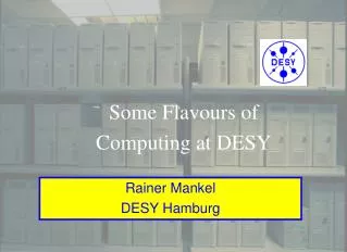Some Flavours of Computing at DESY