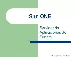 sun one