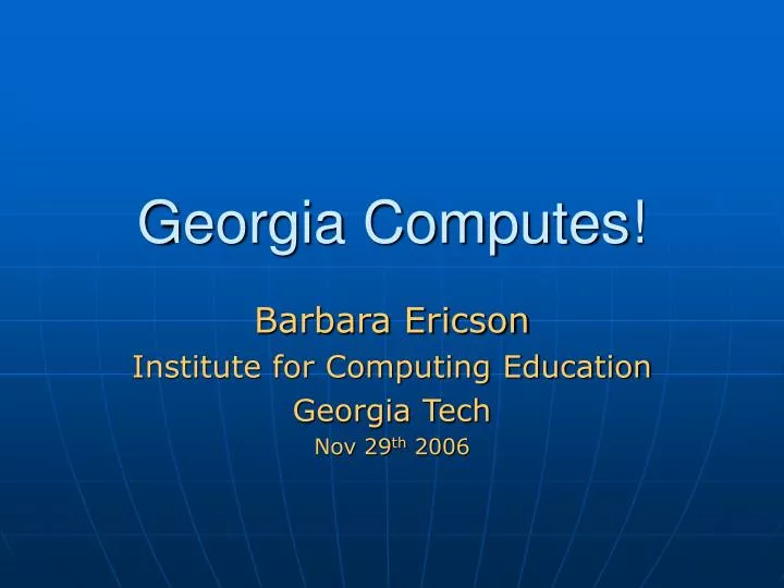 georgia computes