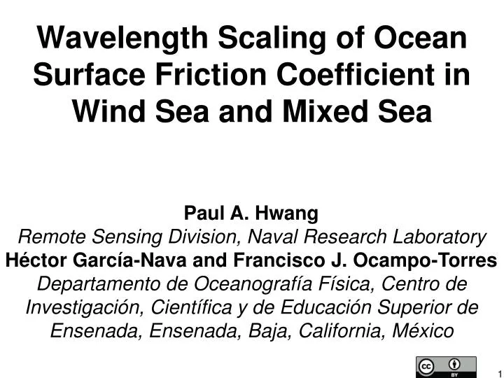 wavelength scaling of ocean surface friction coefficient in wind sea and mixed sea
