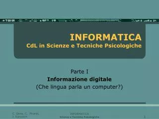 informatica cdl in scienze e tecniche psicologiche