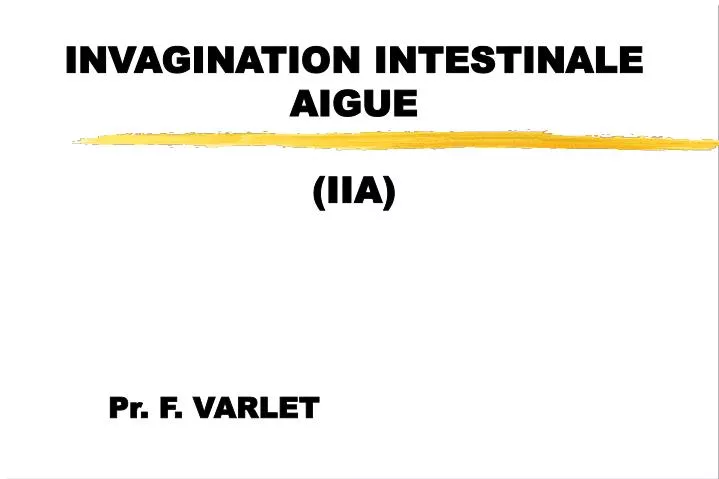 invagination intestinale aigue iia