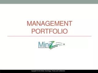 Management Portfolio