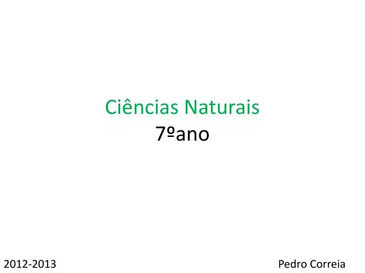 ci ncias naturais 7 ano