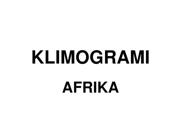 klimogrami