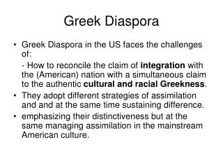 Greek Diaspora
