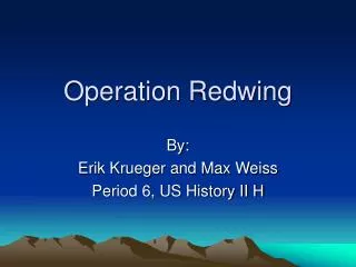 Operation Redwing