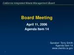 Board Meeting - slide 1