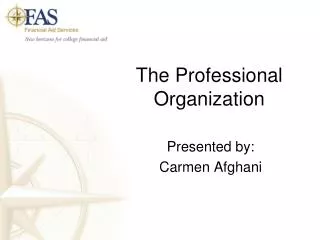 The Professional Organization