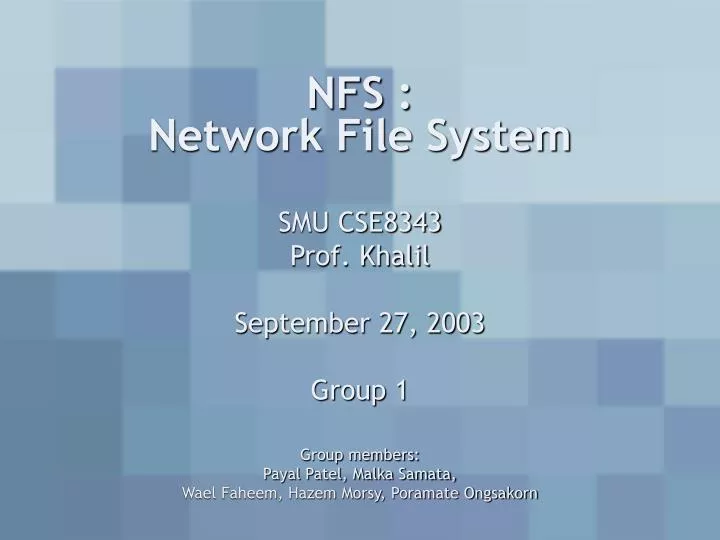nfs network file system