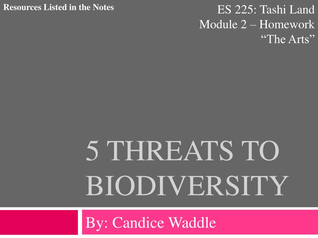 PPT - 5 Threats to Biodiversity PowerPoint Presentation, free download ...
