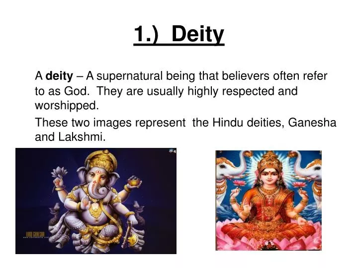 1 deity