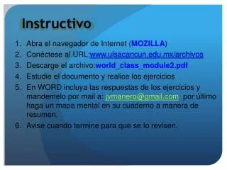 instructivo