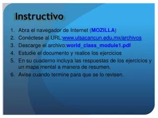 instructivo