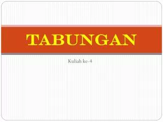 tabungan