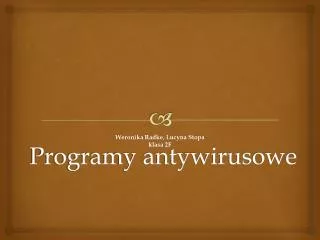 programy antywirusowe