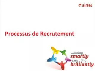 processus de recrutement