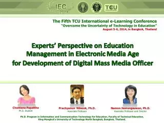 The Fifth TCU International e-Learning Conference