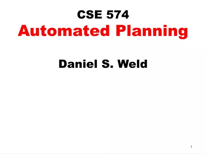 cse 574 automated planning