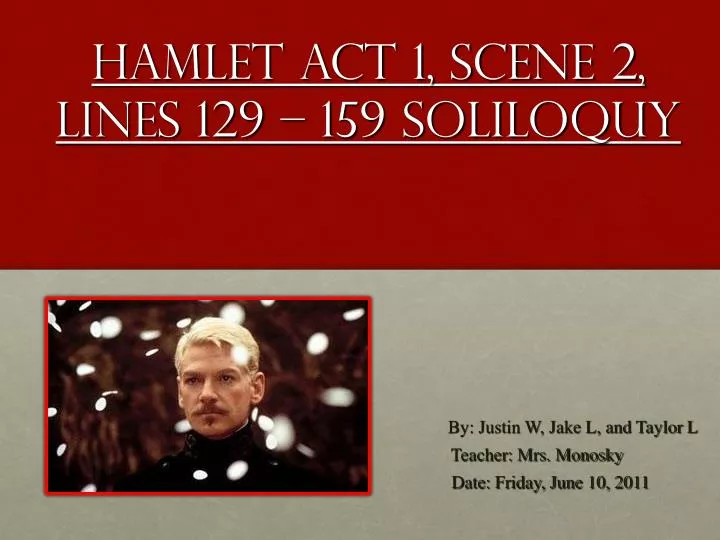 hamlet act 1 scene 2 lines 129 159 soliloquy