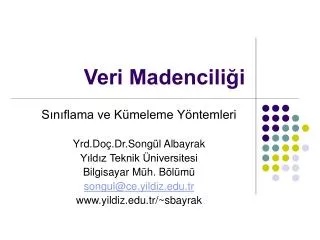 veri madencili i
