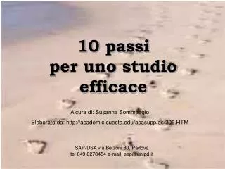 10 passi per uno studio efficace