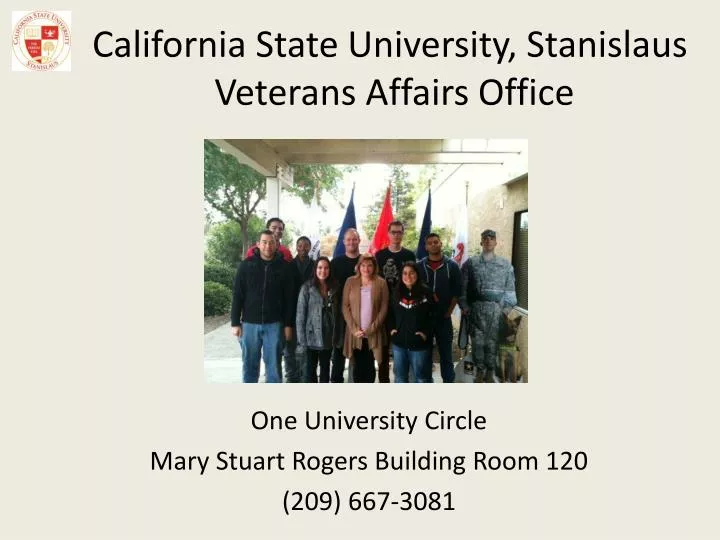 california state university stanislaus veterans affairs office