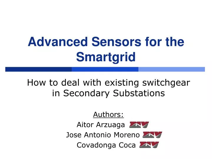 advanced sensors for the smartgrid