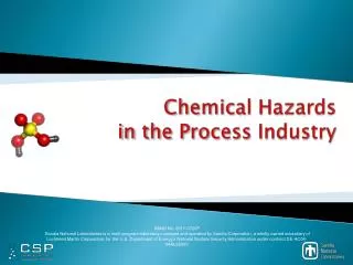 Chemical Hazards in the Process Industry