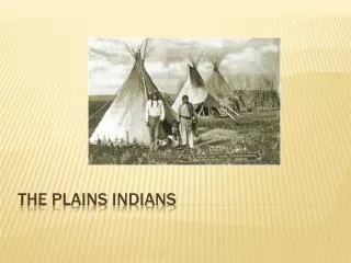 The Plains Indians