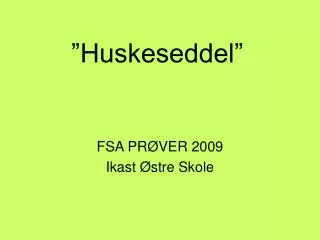 huskeseddel