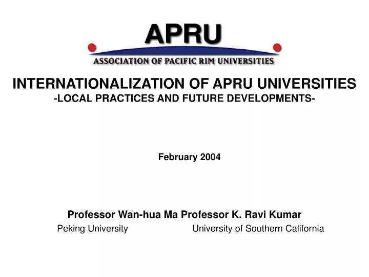 internationalization of apru universities local practices and future developments