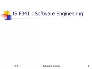 is f341 software engineering
