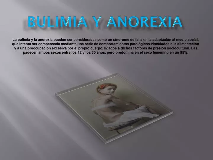 bulimia y anorexia