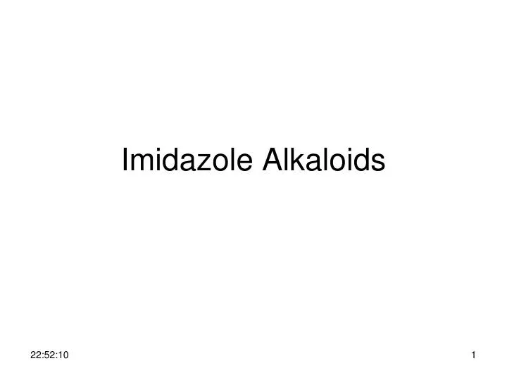 imidazole alkaloids