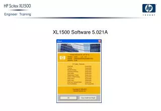 XL1500 Software 5.021A