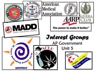 Interest Groups AP Government Unit 5