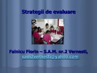 strategii de evaluare