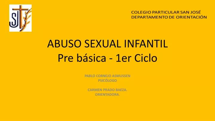 abuso sexual infantil pre b sica 1er ciclo