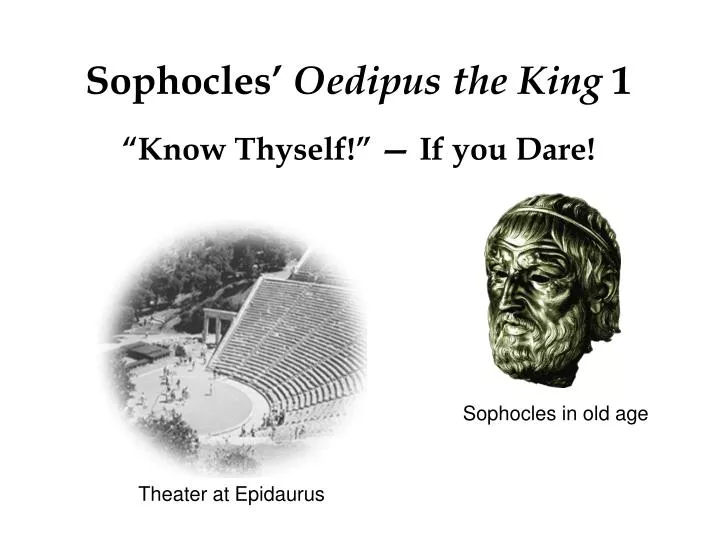 sophocles oedipus the king 1