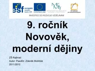 9 ro n k novov k modern d jiny