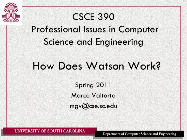 csce 390 professional issues in computer science and engineering