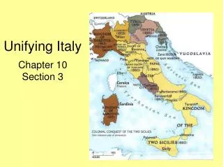 Unifying Italy