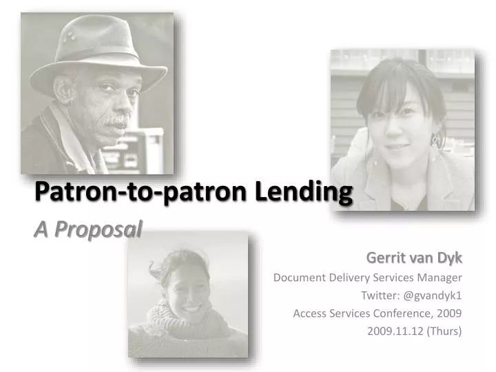 patron to patron lending