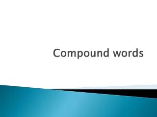 Compound words