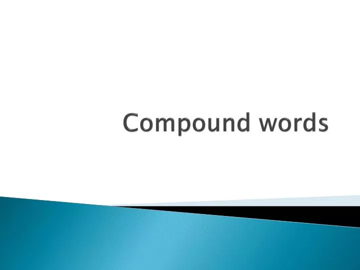 compound words