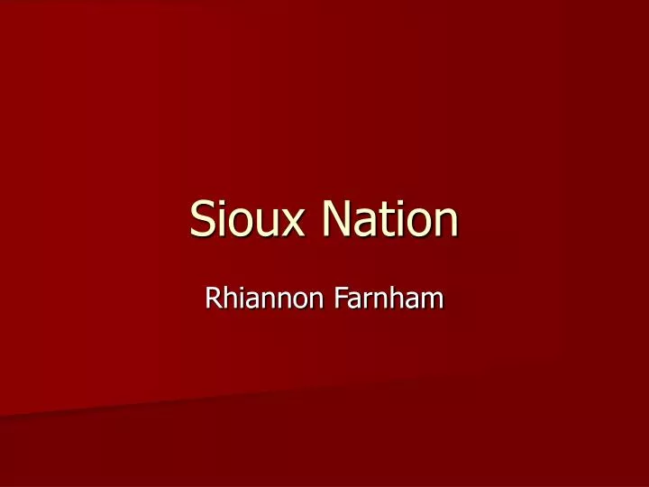sioux nation