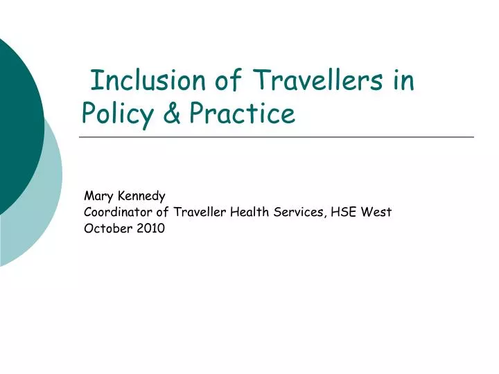 inclusion of travellers in policy practice