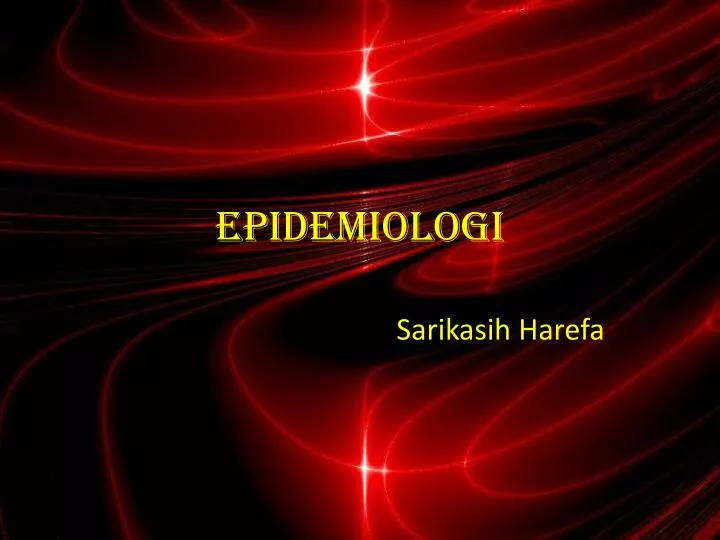 epidemiologi