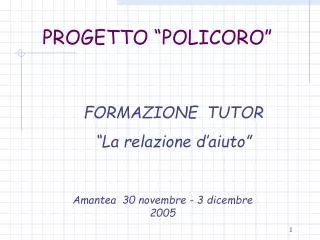 progetto policoro